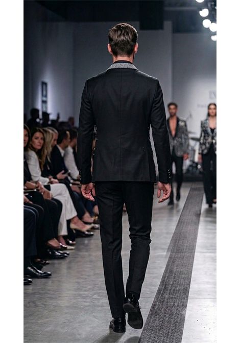 Smoking con gilet di Lusso 4 Pezzi Nero con Cristalli RAbin | Abiti | ABITO COLLO SCIALLATONERO/ARGENTO